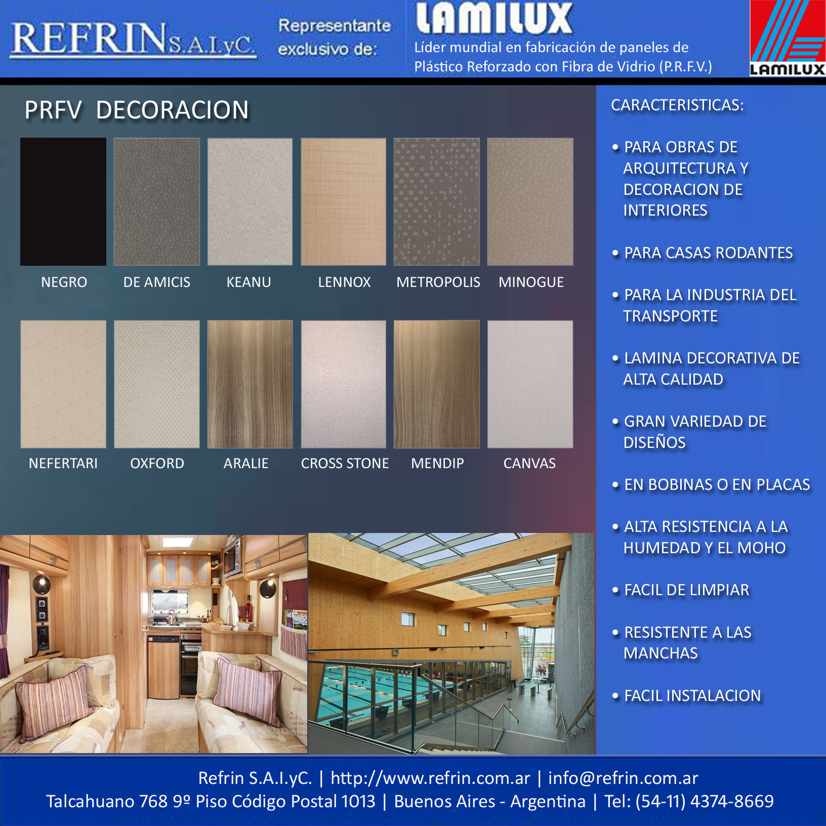 Muestra PRFV DECORACION